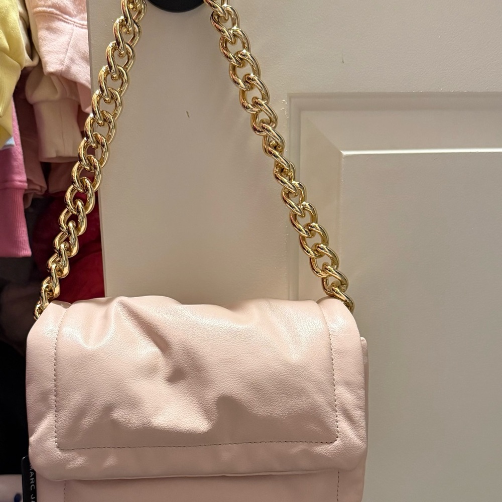 Marc Jacobs Blush Shoulder Bag with Gold Chain
